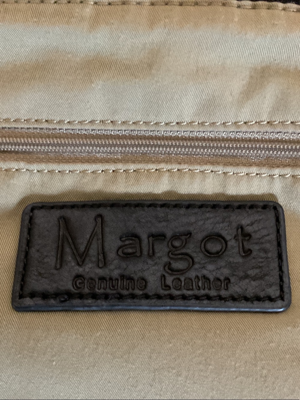 margot Black Pebbled Leather Crossbody with Front Zip Pocket - Picture 10 of 11